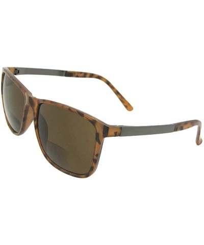 Square Bifocal Sunglasses B130 - Light Tortoise Brown Lenses - CG18OQYY9RK $14.05 Square