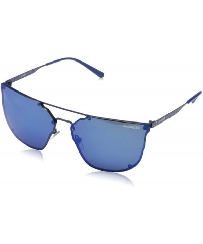 Men's An3073 Hundo-p1 Square Sunglasses - Blue/Dark Blue Mirror Blue - CC1822U5L44 $53.23 Sport