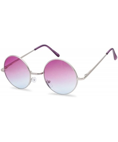 Original Glasses Novelty Cosplay - Silver Frame - Purple - CT197CX266R $9.27 Wrap