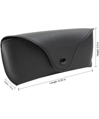 Glasses Case Leather Soft Pouch for Sunglasses - Eyeglass for Men and Women with Bonus Accessories - Black- 2pk - CN1270JECYP...