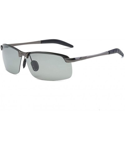 Photochromic Sunglasses Men Metal Aviator Sunglasses Sun Glasses Day Night Vision Driver's Eyewear (Color A02) - CI199UDO79T ...