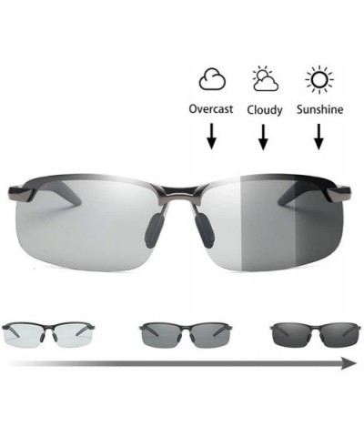 Photochromic Sunglasses Men Metal Aviator Sunglasses Sun Glasses Day Night Vision Driver's Eyewear (Color A02) - CI199UDO79T ...