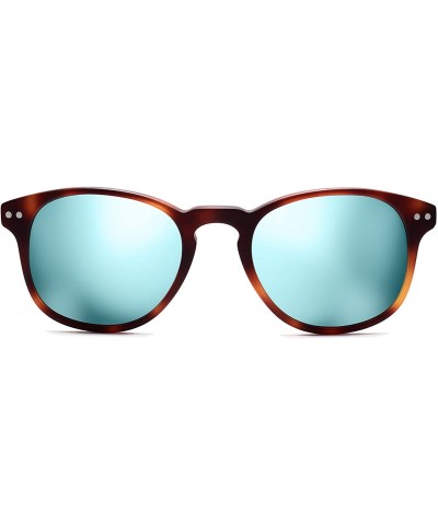 Hyde - Non-Polarized Rectangular Women's & Men's Sunglasses - Matte Whiskey Tortoise - 50 mm - C418DIYOAYW $48.57 Round