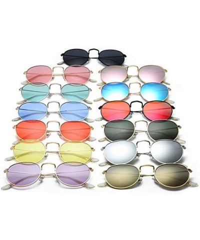 Sunglasses Mirror Classic Glasses Driving - Goldoceangreen - C2198N50TK6 $13.73 Round