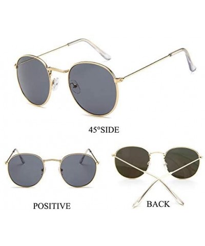 Sunglasses Mirror Classic Glasses Driving - Goldoceangreen - C2198N50TK6 $13.73 Round