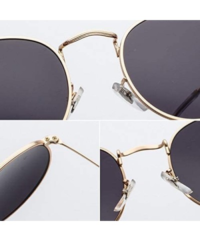 Sunglasses Mirror Classic Glasses Driving - Goldoceangreen - C2198N50TK6 $13.73 Round