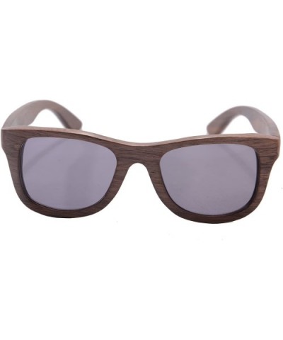 Wooden Polarized Sunglasses Anti-glare UV400 Bamboo Wood Glasses-S6016 - Walnut - C418QLSAYYH $20.15 Wayfarer