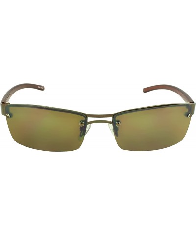 TU9305 Rimless Fashion Sunglasses - Brown - CS11DN2BYKT $8.66 Rimless