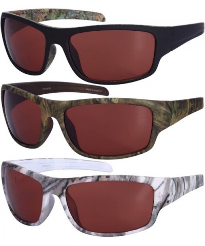 Sports Sunglasses with Driving Lens 5700054PSF-DL - Brown - CW12560Q9MN $11.60 Sport