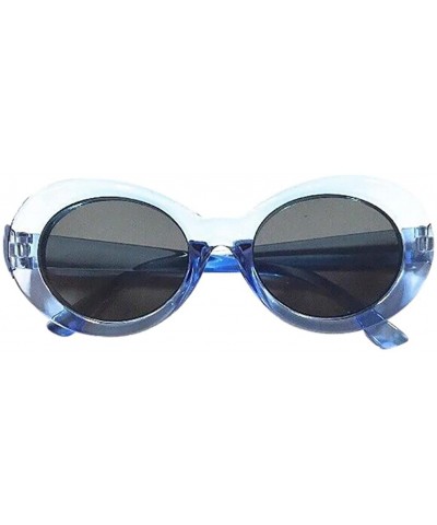 Vanlentine Day Women Sunglasses Retro Vintage Clout Goggles Unisex Sunglasses Rapper Oval Glasses - CY18CRDQ3RM $5.67 Oval