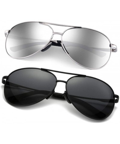 Polarized Aviator Sunglasses for Men - Metal Frame Sports UV 400 Protection Mens Women Sunglasses 2261 - C518UW0MR9U $18.28 A...