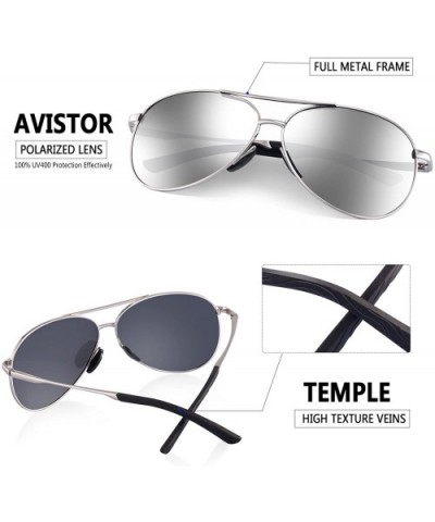 Polarized Aviator Sunglasses for Men - Metal Frame Sports UV 400 Protection Mens Women Sunglasses 2261 - C518UW0MR9U $18.28 A...