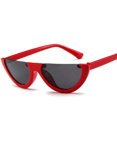 Semi-Rimless Women Sunglasses Brand Designer Sun Glasses Women Ladies 10 - 2 - CF18YQNRWON $8.24 Rimless