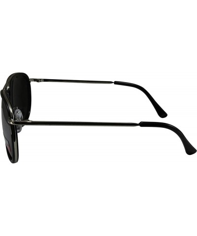 2 Pairs Swag Aviator B Fashion Sunglasses Black Purple Frame Flash Mirror Lens - C718Z6QC0AH $30.24 Aviator
