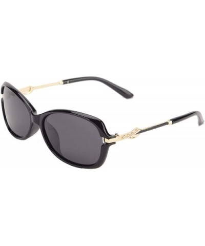 Rectangle Sunglasses Rhinestones - Wrap Around Narrow Pattern Eyewear Polarized UV Protection - C818WGEN40T $12.29 Oval