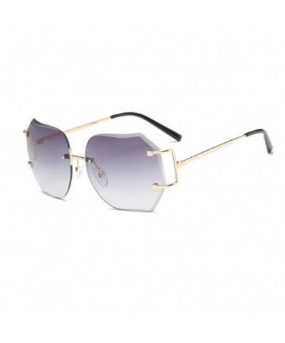 Women Men Summer Fashion Retro Square Gradient Color Sunglasses (Gold) - Gold - CQ183CHGZA0 $7.29 Square