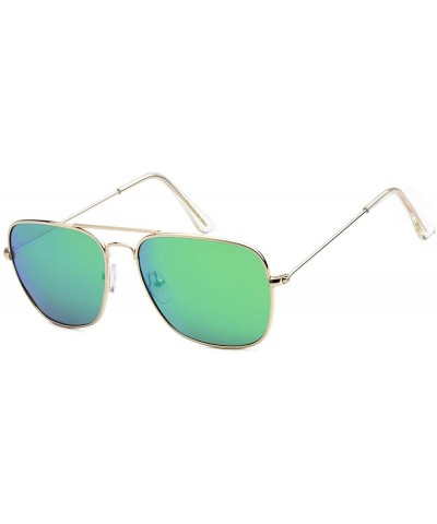 Polarized Aviator Sunglasses - Blue Green - C618IHKATKI $7.19 Aviator