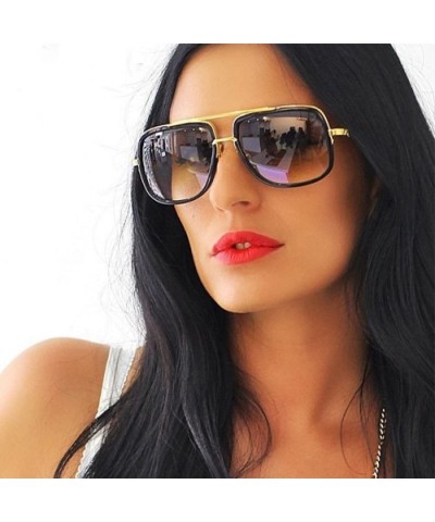 Men Women Sunglasses Fashion Metal Frame Classic Eyeglasses - Multicolor F - CM196X7HKL3 $9.70 Square