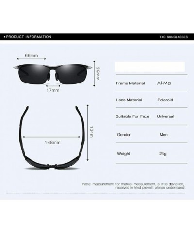 Sunglasses Polarized Protection Running Unbreakable - Silver Black Lenses - CJ18W3C7MXG $24.40 Sport