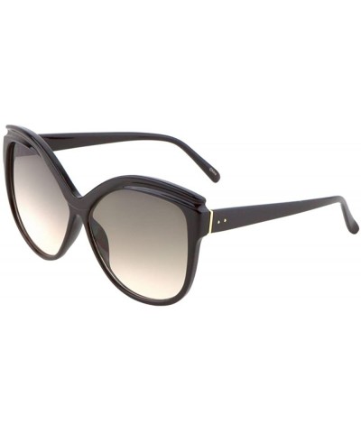 Women Cateye Sunglasses 50s Vintage Runway Fashion - 61mm-smoke - C2183KOIT3O $6.22 Oversized