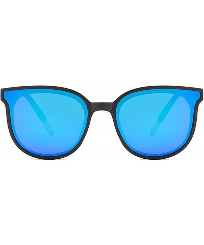 Polarized Sunglasses Fashion Glasses Protection - Black Blue - CQ18TND207Y $14.54 Oval