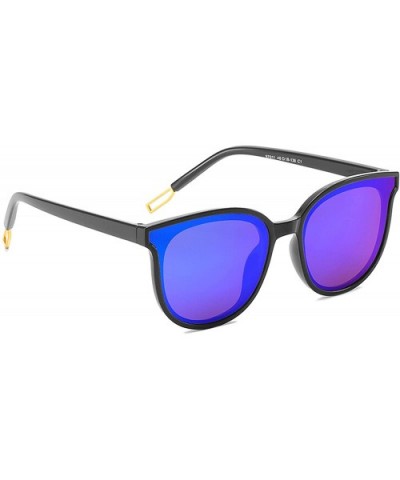 Polarized Sunglasses Fashion Glasses Protection - Black Blue - CQ18TND207Y $14.54 Oval