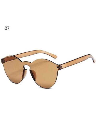2019 New Summer Women Rimless Sunglasses Transparent Shades Sun Glasses C7 - C7 - C318YLYHROR $4.83 Rimless