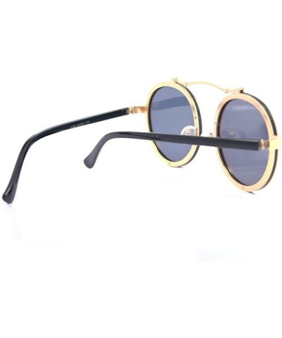 The Stay Outdoors Round metal frame sunglasses - Gold - C1186AI6XC5 $12.34 Rimless