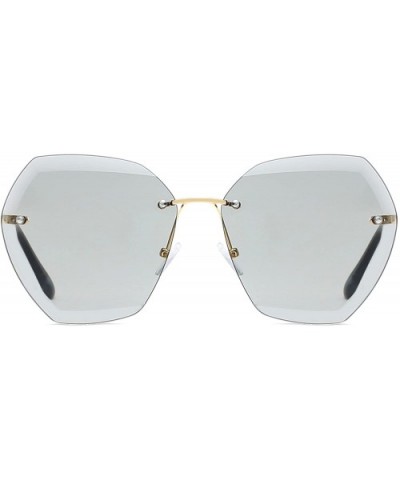 Retro Fashion Sunglasses Non-Polarized Personality Anti-UV Eyewear Casual Sunglasses - Gray - C118A34RZWR $7.10 Wrap