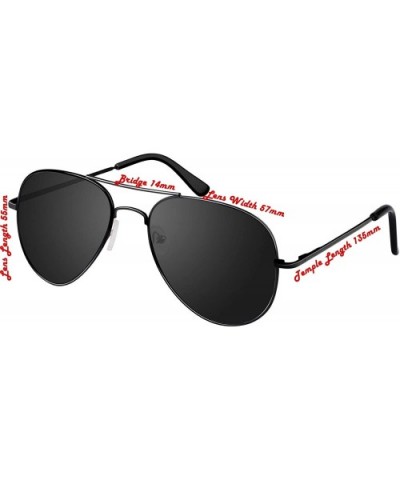 Classic Aviator Pilot Flat Lens Sunglasses For Men and Women with Protective Bag - 100% UV Protection - C511UPWL1ET $7.55 Avi...