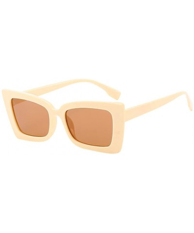 Adult Irregular Eye Sunglasses-Retro Eyewear Fashion Radiation Protection - A - CQ18Q27Q9TR $4.80 Round