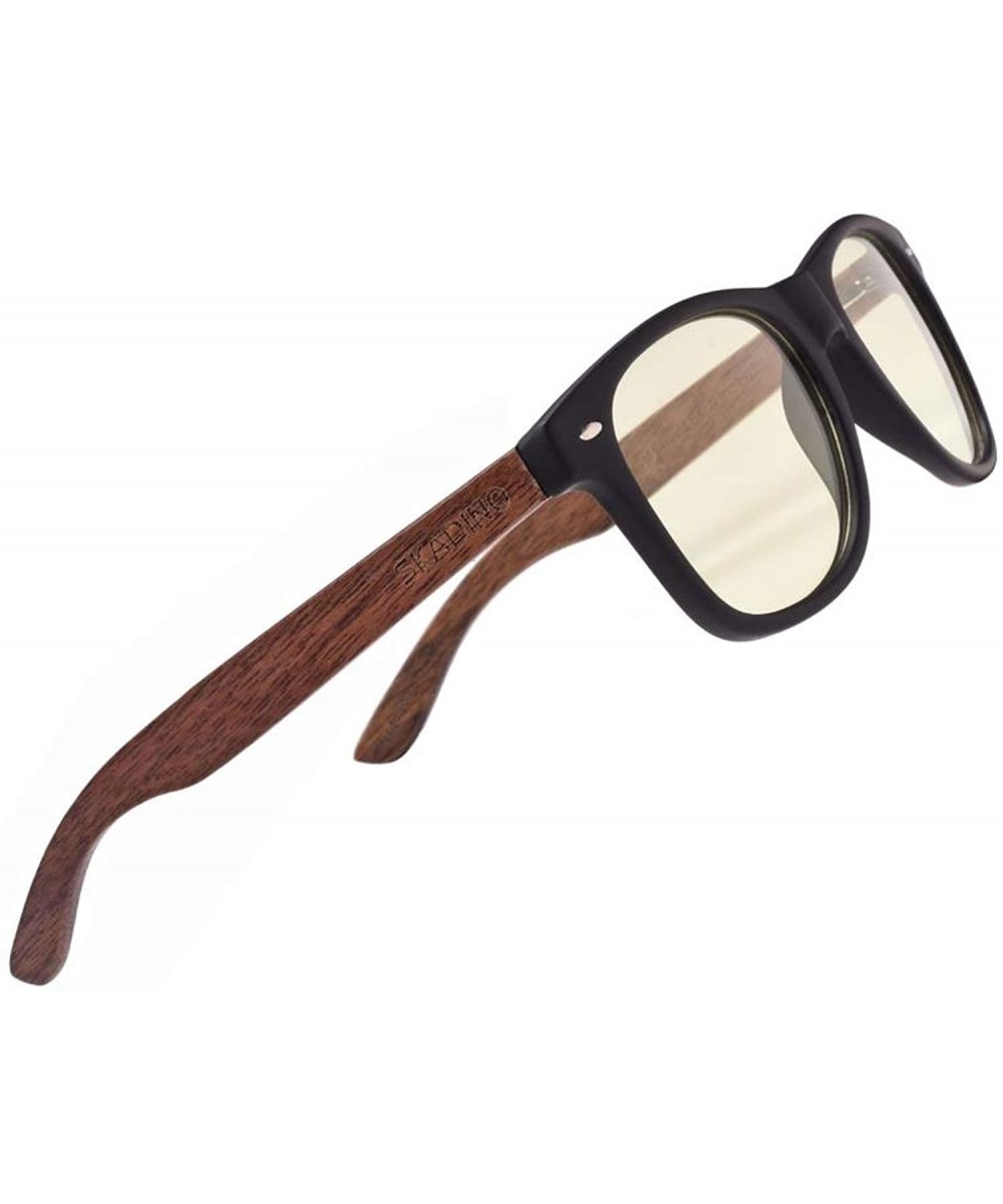 Bamboo Wood Sunglasses with Polarized Lens Sunglasses Wood Sunglasses For Men SD6410 - Black 1 - CA185DCORZE $5.14 Oversized