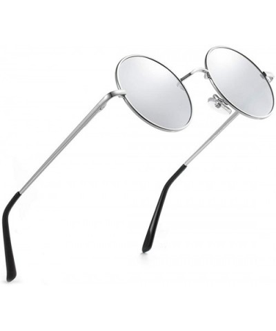 Vintage Round Polarized Sunglasses Unisex Driving Polarized Small Circle Sun Glasses Shades for Men Women - CS18NY9XCOU $8.72...