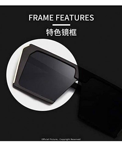 Polarized Sunglasses for Men Driving Mens Sunglasses Rectangular Vintage Sun Glasses For Men/Women - Black/Black - C118R9TNXS...