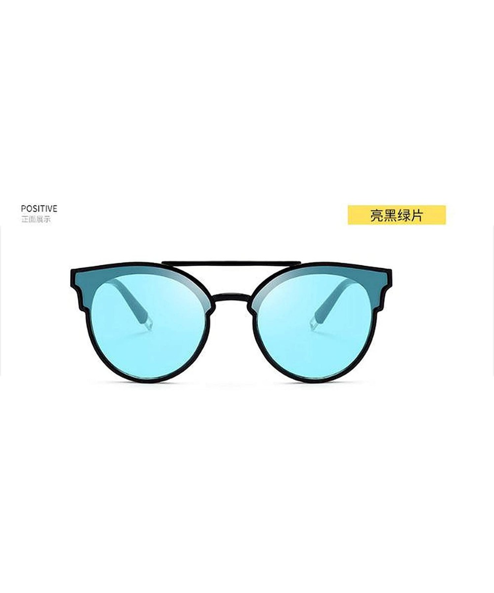 New Women Jelly Color Retro Round Sunglasses Fashion Vintage Luxury Mirror Double Beam Lenses Sun Glasses - 5 - C0198ZW6LME $...