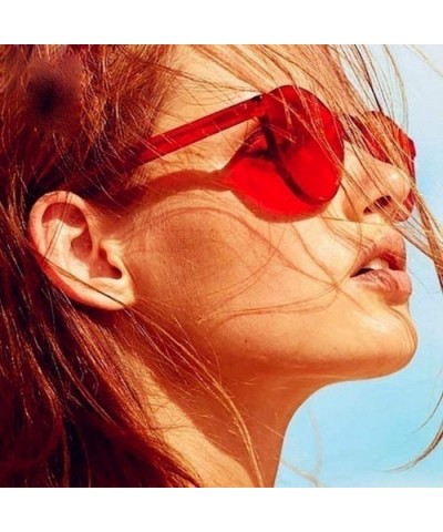 Unisex Fashion Candy Colors Round Outdoor Sunglasses Sunglasses - Red - C3190808EOK $14.86 Round