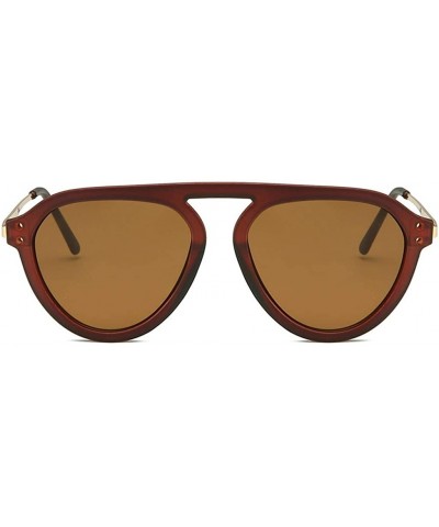 Vintage Sunglasses-Women's Big Width Sunglasses Integrated Glasses - B - CD18ROTT3AL $5.53 Round