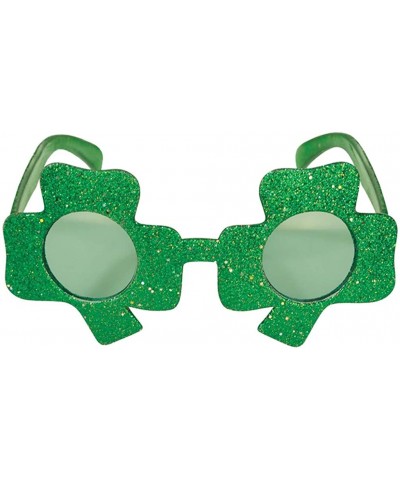 St. Patrick's Day Green Irish Adult Festival Funny Shamrock Green Hat Glasses - B - C018ODZCLXE $4.82 Rimless