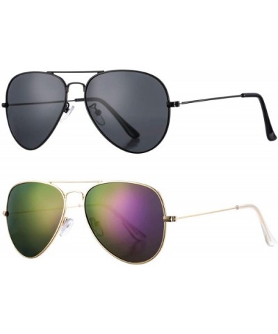 Classic Polarized Aviator Sunglasses for Men Women - 100% UV Protection - CR18UIQGN4S $16.38 Aviator
