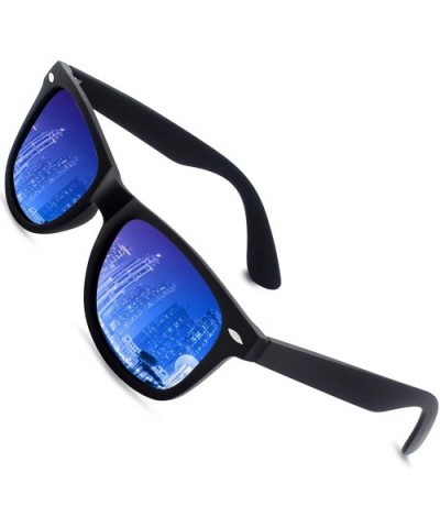 Classic Brand Design Polarized Sunglasses for Men Women GQF0 - F0 Black Blue - C517YK2W5Q4 $7.59 Wayfarer