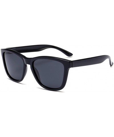 Men Women Colorful Sunglasses Retro Polarized Sports Cycling Eyewear New (4 Black) - C418D6HNU9I $8.00 Sport