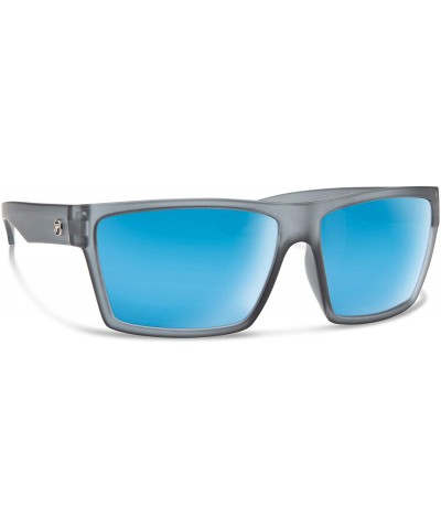 Logan Sunglasses - Matte Crystal Gray / Blue Mirror - CL18QZ6GQCQ $9.76 Square