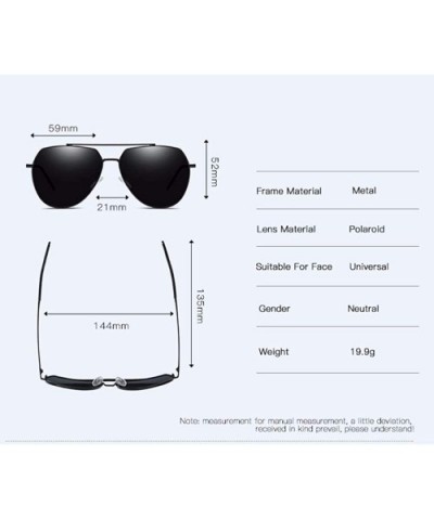 Men's Polarizing Sunglasses Classic Toad Mirror Antiglare Polarizing Driving Sunglasses - D - C618QQ2DTR4 $32.82 Aviator