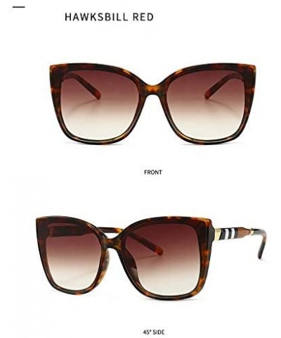 Cateye Sunglasses for Women Oversized Women Sunglasses Designer Shades - Tortoise Frame Brown Lens C4 - C1196YTTMNI $11.93 Ov...