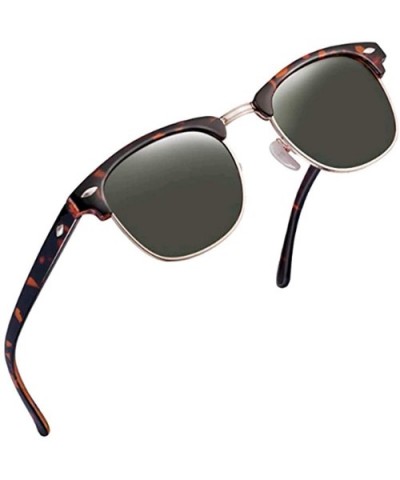 SUNGLASSES FOR MEN WOMEN - Half Frame Polarized Classic fashion womens mens sunglasses FD4003 - CE18RYXX0HE $6.13 Wrap