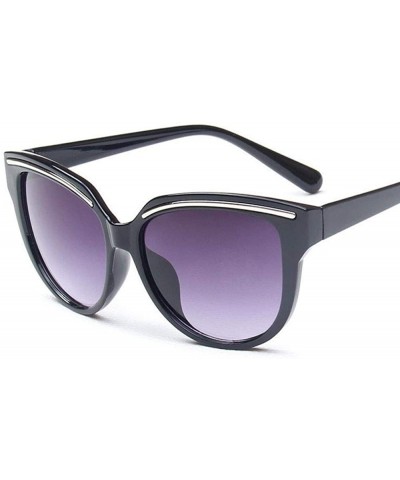 Vintage Sunglasses For Women Fashion Brand Designer Cat Eye Sun Random Color - Purple - CK18YZWOZEW $6.60 Aviator