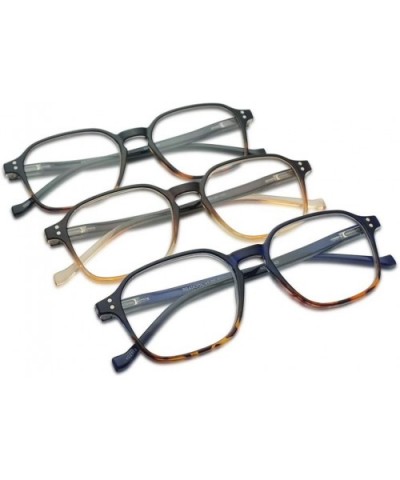 Reading Glasses Two Tone Assorted Strengths - Black Tortoise- Brown- Blue Tortoise - CD18QI2IIEQ $22.65 Aviator