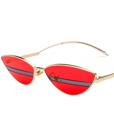 Trendy Avant-Garde Colorblock Sunglasses Durable Frame UV Protection Driving Eyewear HD Lenses With Case - Red - CS18LD4DNCQ ...