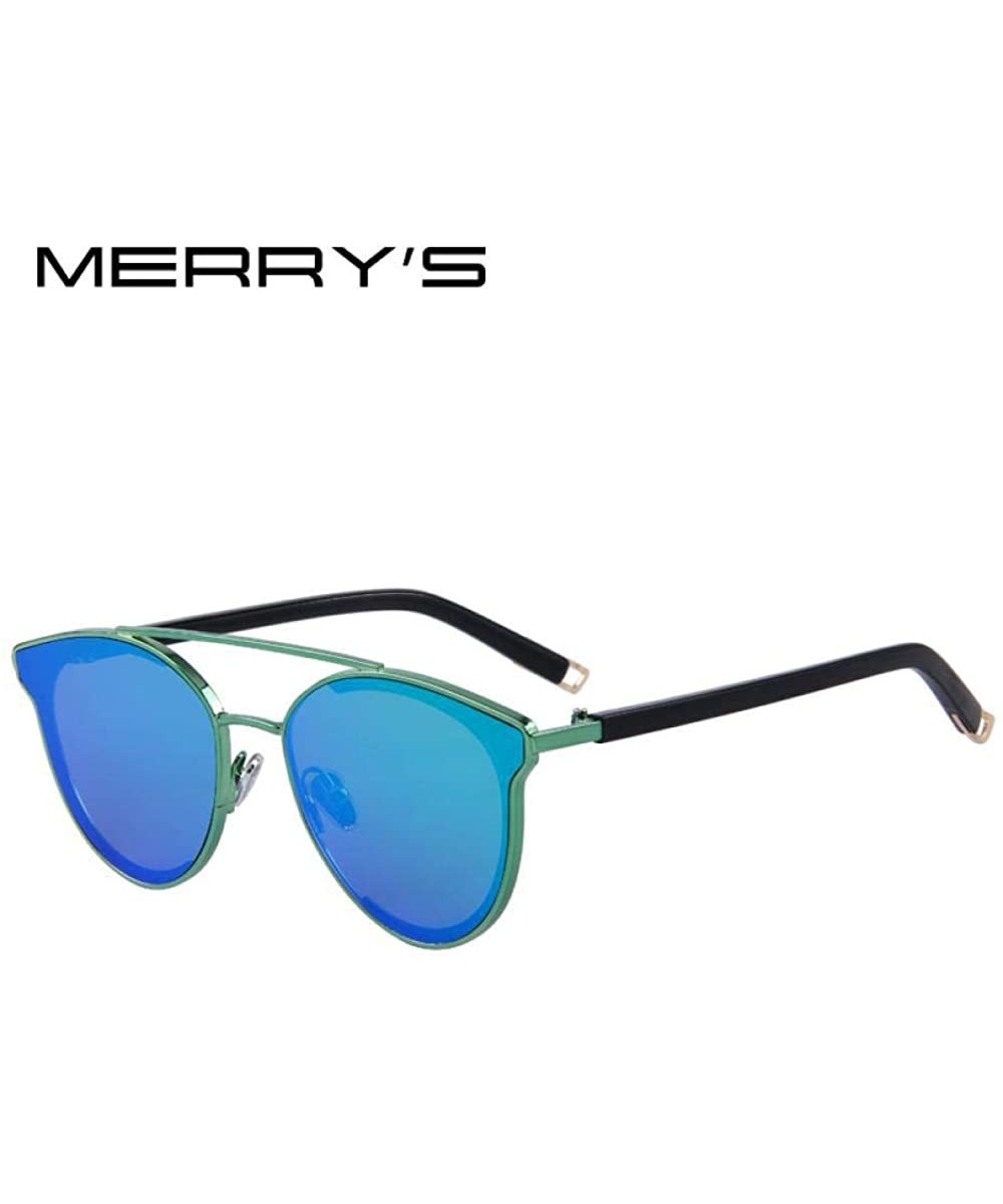 Women Fashion Cat Eye Sunglasses Classic Brand Designer Sunglasses C07 Silver - C06 Green - CA196R0HAAE $14.32 Cat Eye