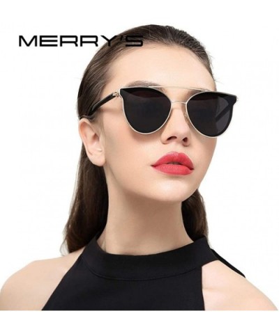 Women Fashion Cat Eye Sunglasses Classic Brand Designer Sunglasses C07 Silver - C06 Green - CA196R0HAAE $14.32 Cat Eye